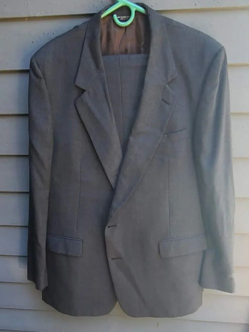 Bill Blass Vintage Mens Charcoal Suit size 40 Long (1990s to 2000)